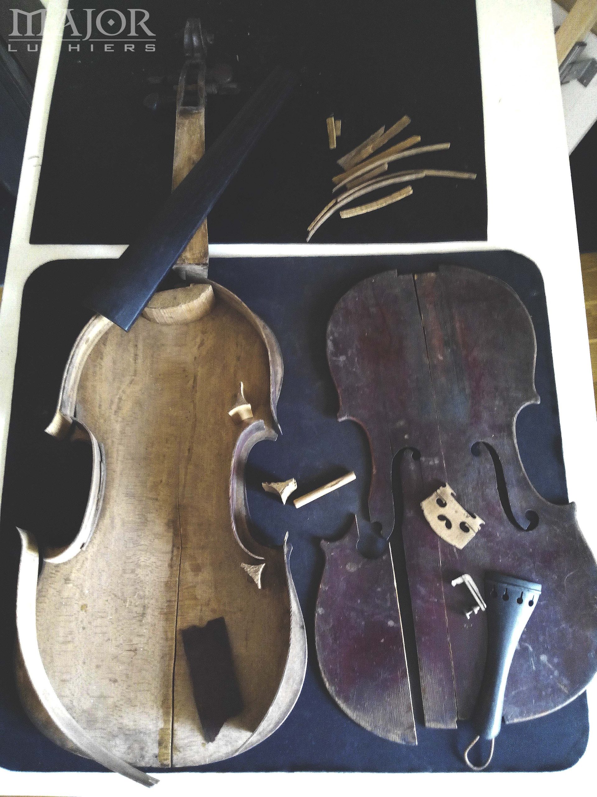 Restauro de violino — fotografia 1